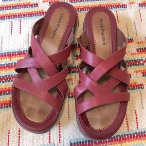 Cute strappy red sandals